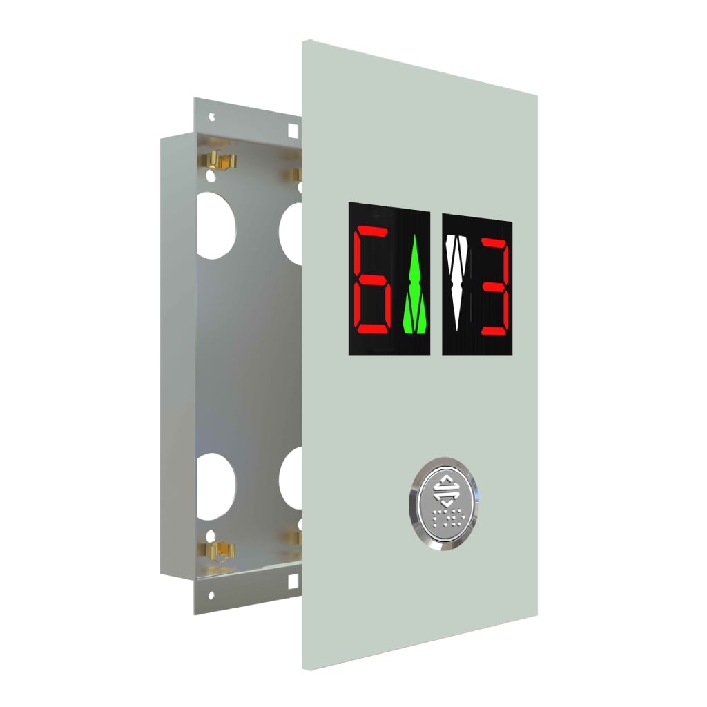 Butonlu Cam (Dubleks - Dijital - Tek Buton - Beyaz) - SWITCHLI